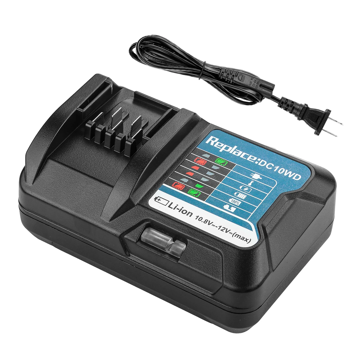 10.8V~12V Lithium Battery Replacement Charger for Makita DC10SB BL1015 BL1016 BL1021B BL1041B Charger