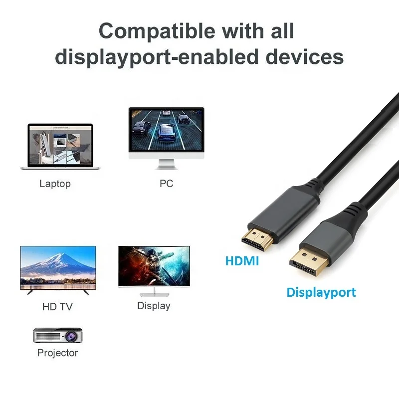 Display port to HDMI cable