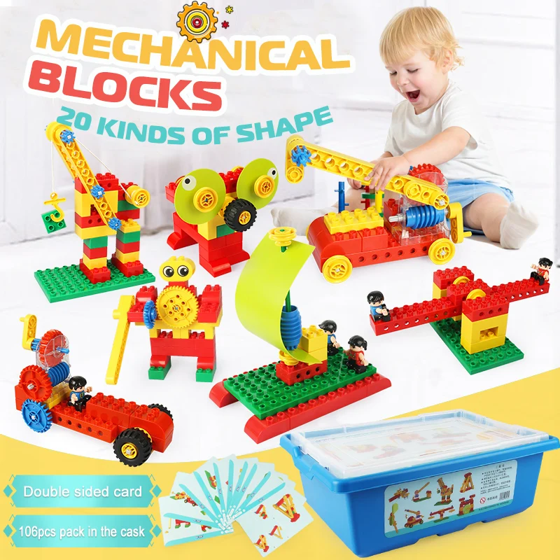 106pcs preschool educational toys building blocks for kids