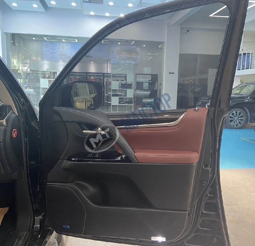 Maictop Car conversion Luxury interior door plate For LX LX570 2008-2015 Upgrade to 2021 door panel