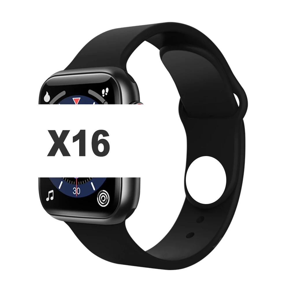 
2021 New Wholesale Smart Watch X16 Series 6 reloj inteligente 1.75 inch Blood Pressure Waterproof Smartwatch For Ios Android 