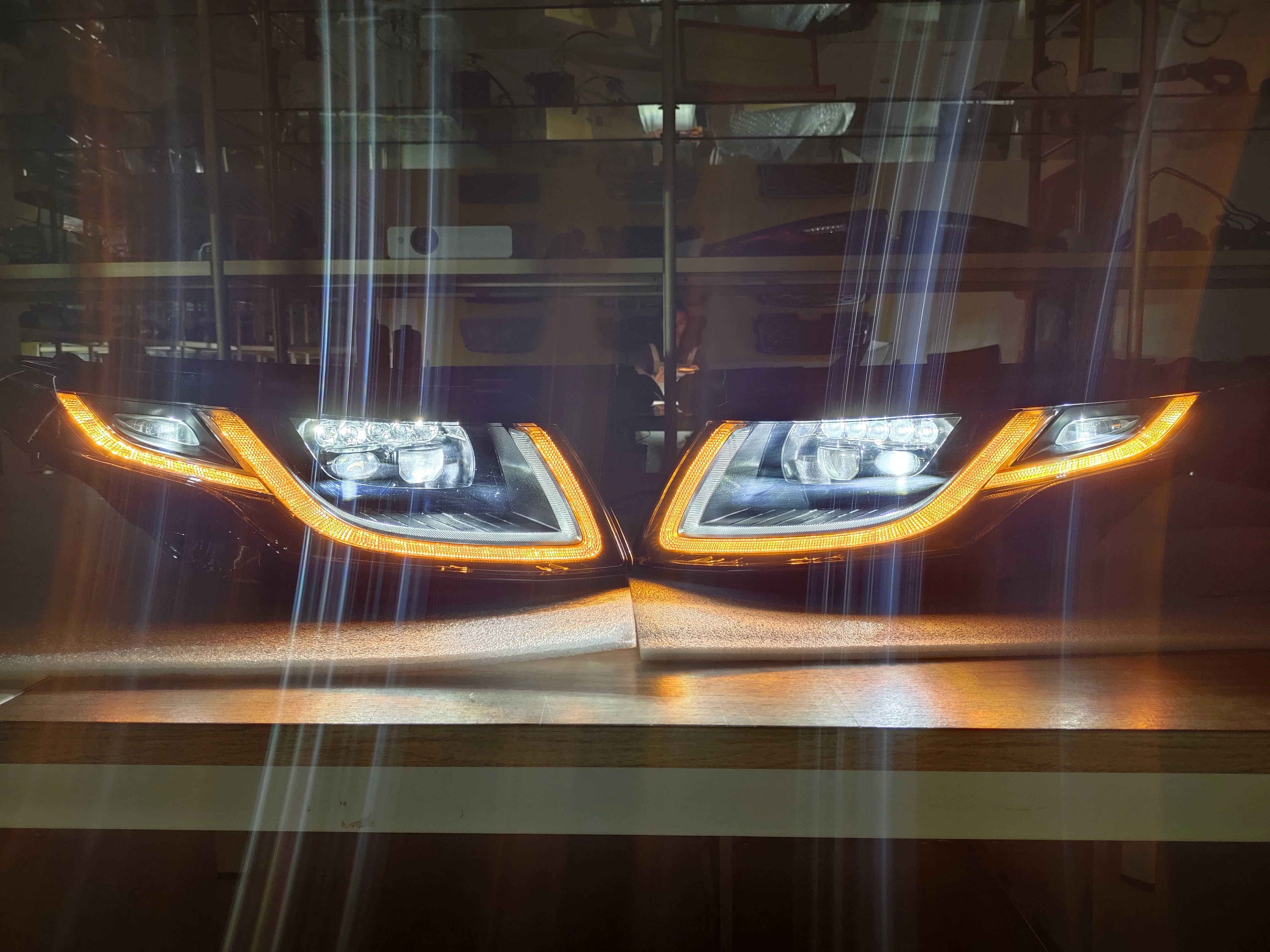 FELENDO Hot Sale for Range a Rover Evoque 2012 13 14  15 2016-2019 Car HID XENON Dynamic Flashing Upgrade LED Headlamp