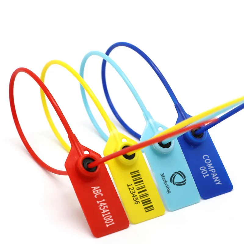 HED-PS139  custom disposable plastic security seal tag wholesale plastic seal prices pull tight plastic security seals
