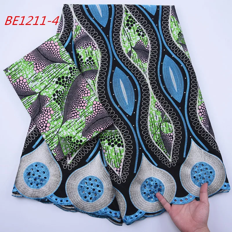 1810 African Bazin Brode Dry Lace Fabric Swiss Voile And 2 Yaards Tulle Lace Fabric