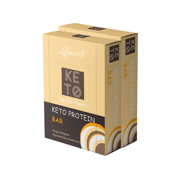 Lifeworth vanilla keto snack protein bar oem (62330647887)