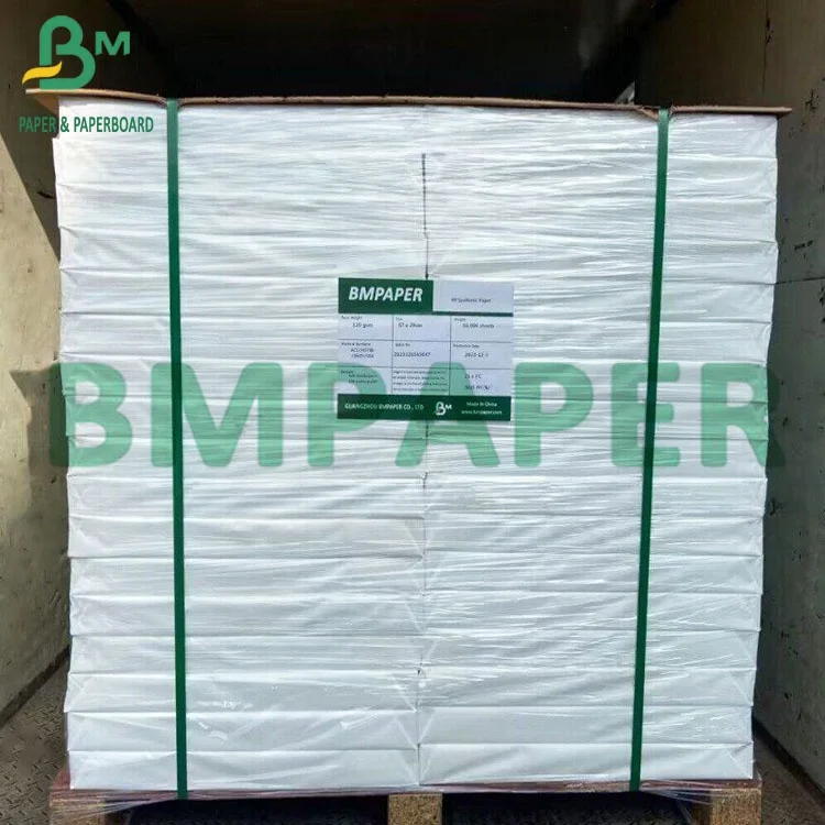 220gsm Top Coated Thermal Synthetic Paper With Hot Melt Thermal PP Roll Paper For Label