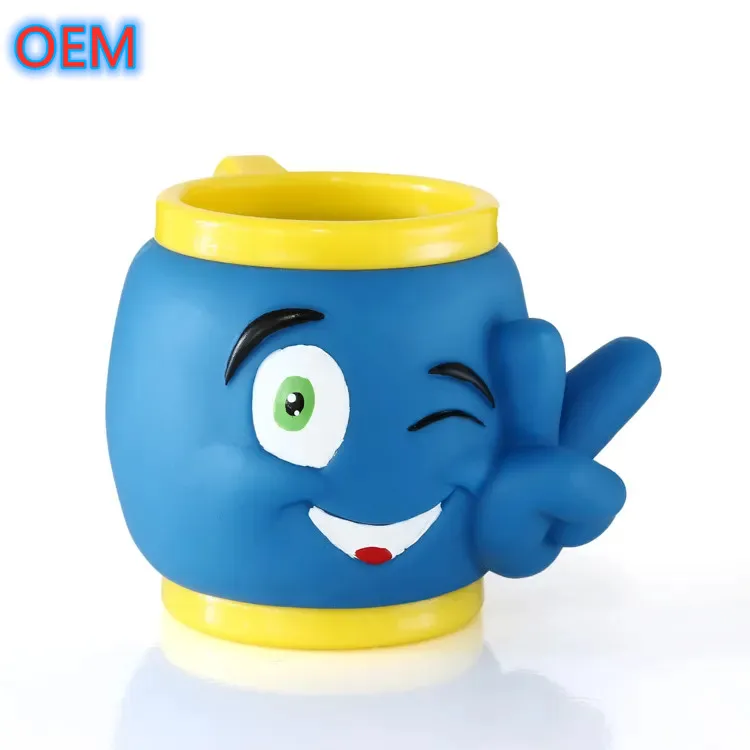 Custom 3d Plastic Cartoon Animal Ice Cream Cup, OEM Design 3d Anime Cup For Kids