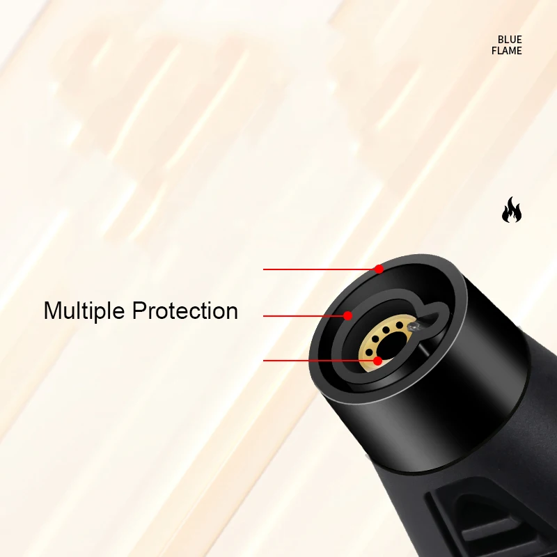 NEW High quality torch Lighter cigar kitchen culinary gas refillable BBQ torch Lighter stylish windproof jet flame
