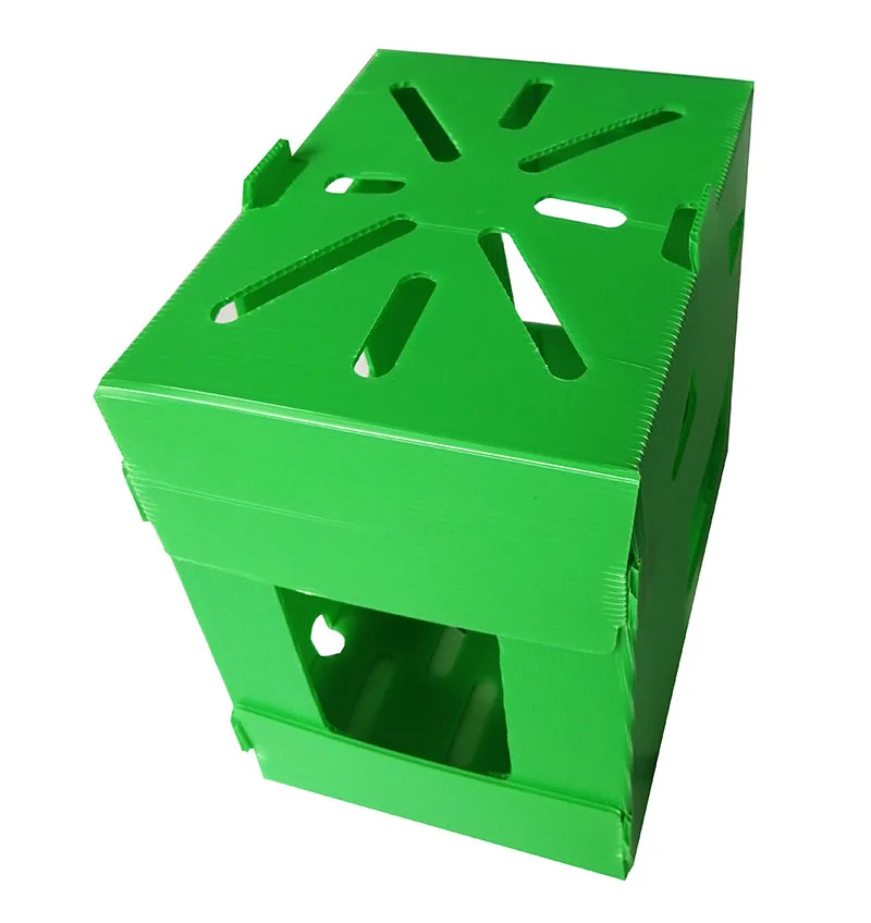 Wholesale Custom Plastic Stackable Hollow Corrugated PP Seafood Box