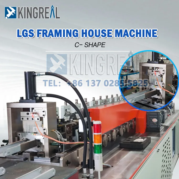 300M-900M/H C89 Light Gauge Steel Frame Roll Forming Machine C140 CAD Frame LGS Making Machine Steel Frame Machine