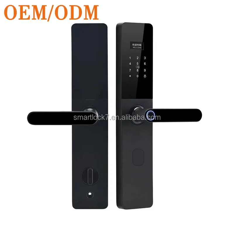 HOT Sale model XL1 Smart Door Lock by Digital Aluminum Alloy Lock with Fingerprint Card Key and Cloud Storage