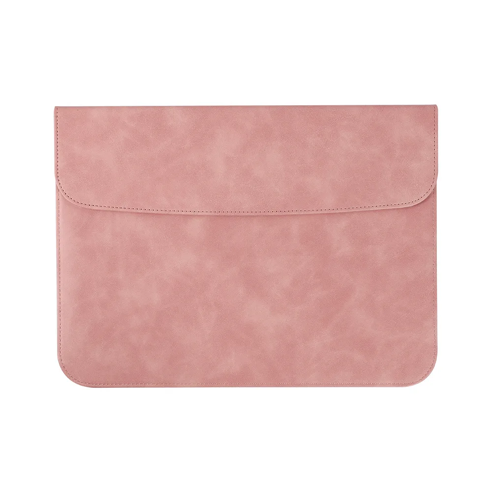 Foldable sublimation blanks custom logo laptop sleeves pu leather laptop sleeve bags for macbook 13 15