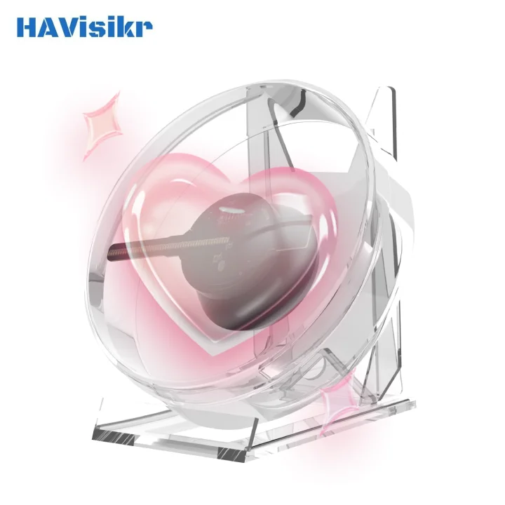 Desktop naked-eye 3D holographic projection fan screen mini small size LED rotating screen suspended stereoscopic hologram