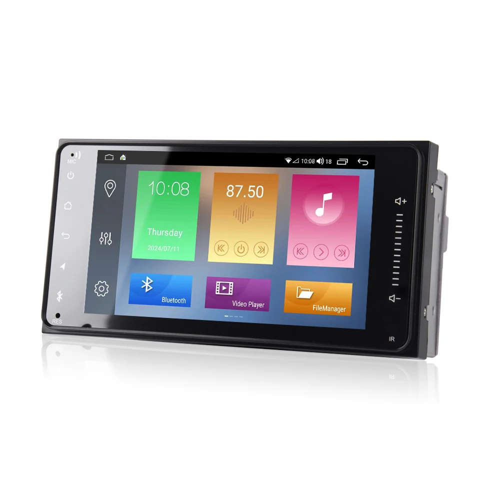 Android 12 8Core Universal Car Multimedia Player Car Radio Stereo For Toyota Vios Crown Camry Hiace Previa Corolla Rav4