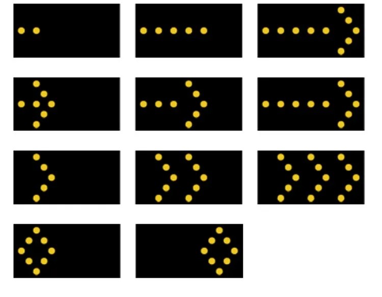 solar Amber Remote Control Traffic Sign Led Arrow Boards trailer