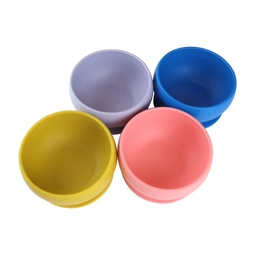 Silicone children feeding cutlery dog eating training auxiliary food bowl pet silicone bowl