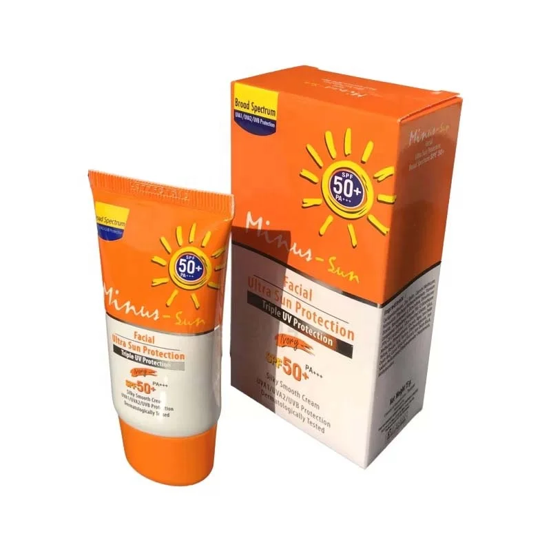 custom cosmetic packaging box Sun Protection Cream Packaging Boxes for small business
