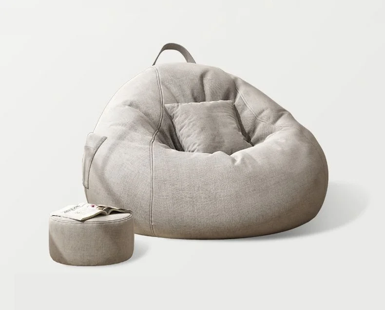 Large Small Lazy Sofas Cover Chairs Without Filler Linen Cloth Lounger Seat Bean Bag Pouf Puff Couch Tatami Living Room Beanbags