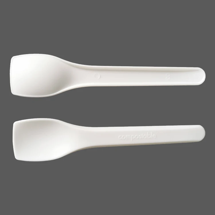 Disposable 100% Compostable Ice Cream Spoon Mini Spoon Yogurt ice cream spoons disposable