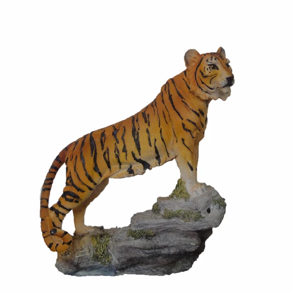 Welcome tiger statue home animal figurine decoration in resin