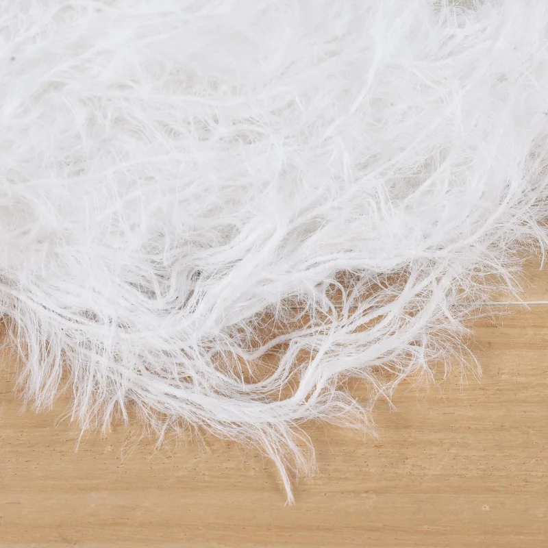 Artificial mink hair yarn fancy feather yarn undyed 100% nylon knitting yarn for knitting and weaving socks scarves hats coats