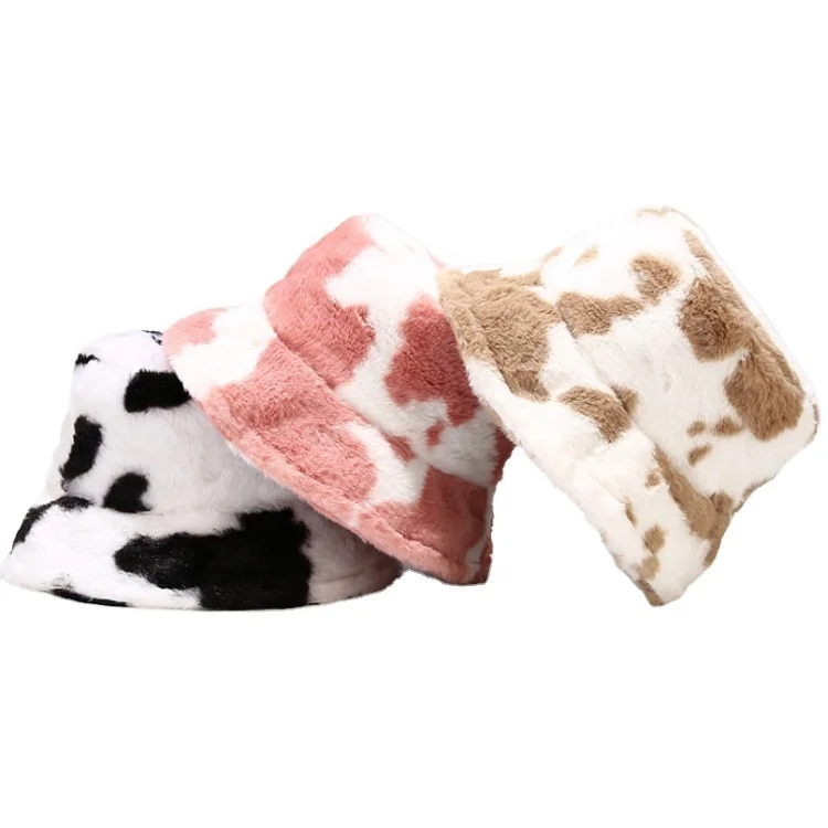 new style ladies faux fur bucket hat wholesale