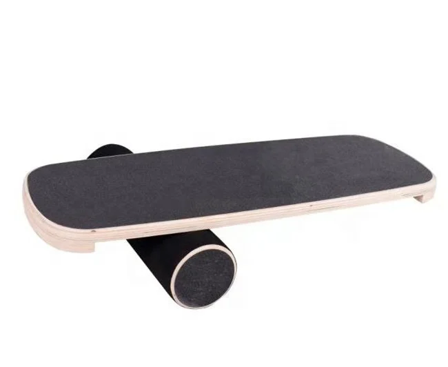 Wooden Balance Board Rocker Board With Cork Roller
