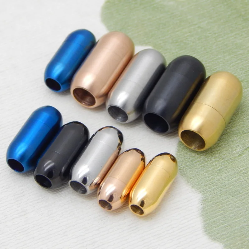 Barrel Screw Magnet Stainless steel magnetic snap clasp for string bracelet jewelry making