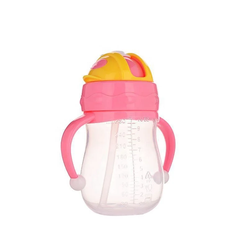 
BPA-free 280ml Baby training bottle Baby Bottle With Handle Children Drinking Kettle cup 
