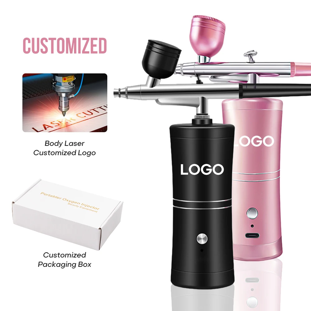 KV airbrushes machine kit makeup nail brow fast paint air spray gun