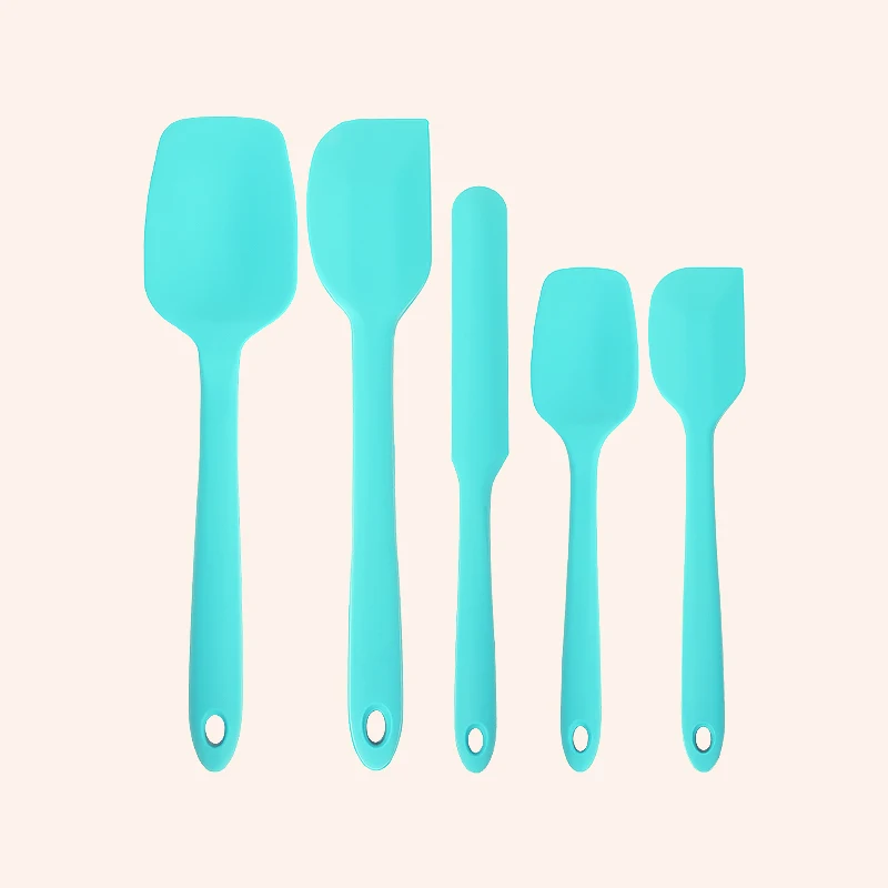 4-Piece Silicone Spatula Set - 600F Heat Resistant Non Stick  Kitchen Scraper Spatulas for Cooking, Baking