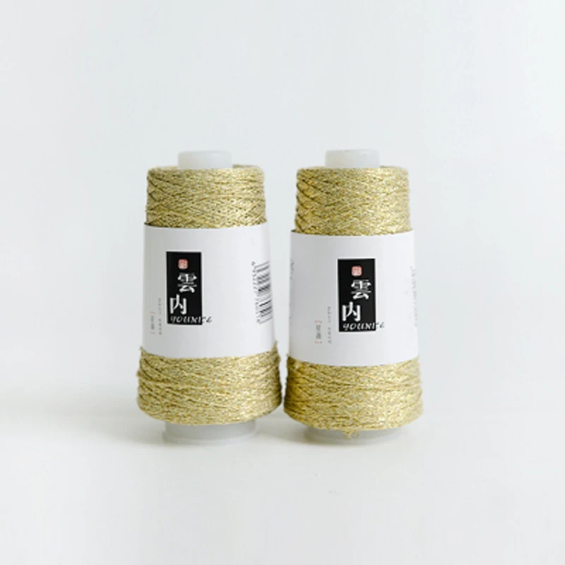  Yarncrafts золотые блестящие супер тонкие Металлические оттенки Полиэстер твист причудливая