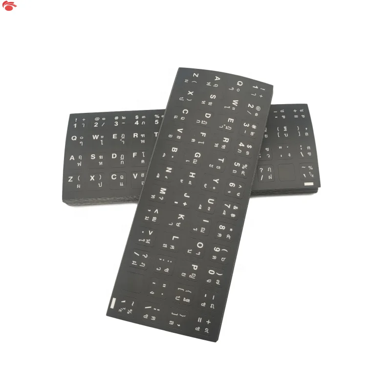 Пользовательские вырезанные виниловые наклейки Алфавит мини матовые наклейки на клавиатуру ноутбука