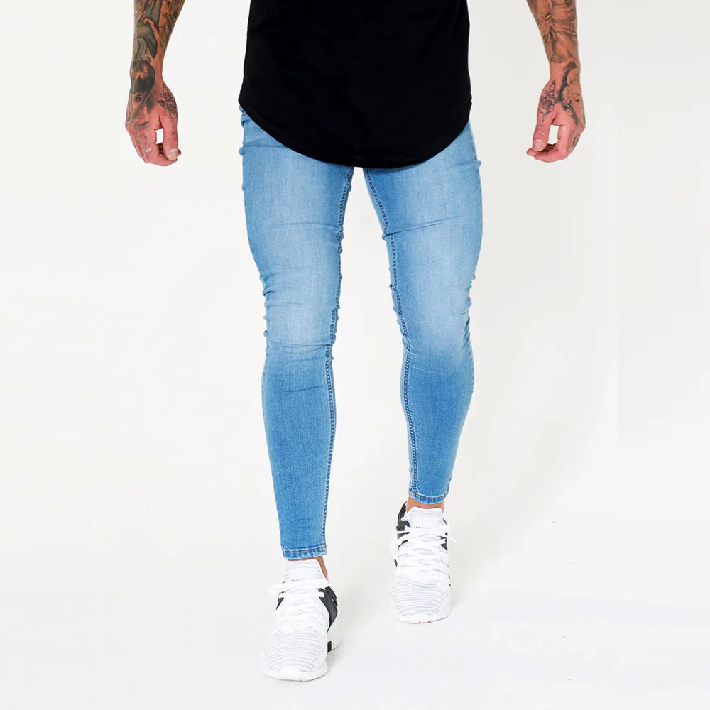 
Fashion high quality stretch denim pants cowboy men super skinny jeans hombre 