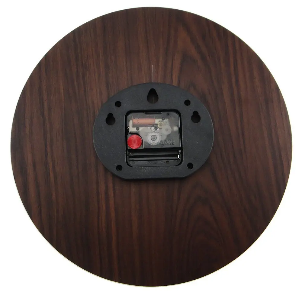 European Creative Wall Clock Living Room Clock Fashion Modern Quartz Wall Retro Silent Wood Wall Clock