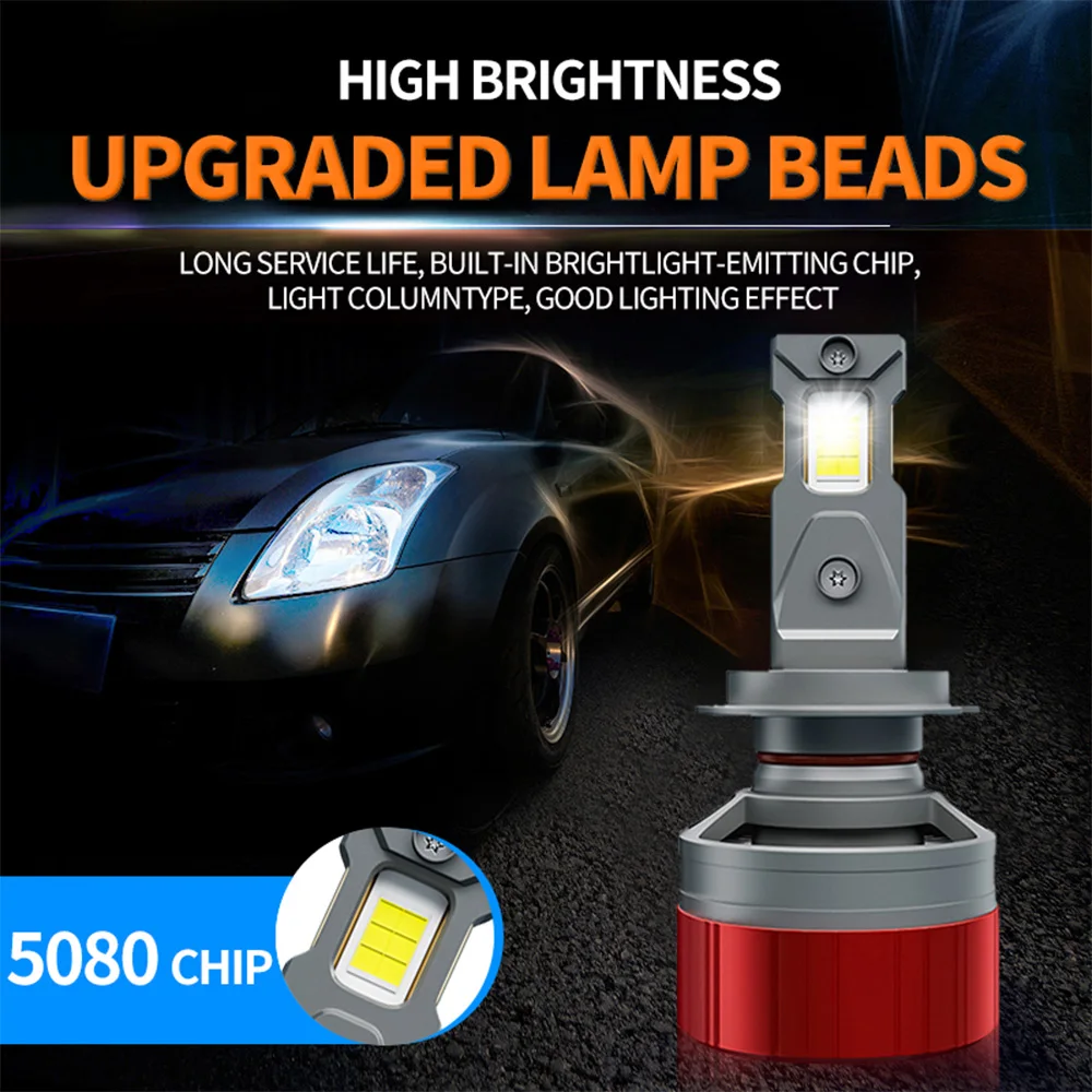 F2WOLRD high lumen 120W 12000LM high and low beam H4 H7 H11 headlights luces delanteras led bulbs