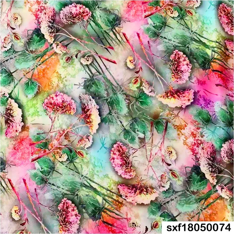 
No MOQ Factory Price Custom Design Hot Selling Soft Hand Feel 30*68Woven Dress100%Rayon Custom Print Fabric Dress Blouse Fabric 