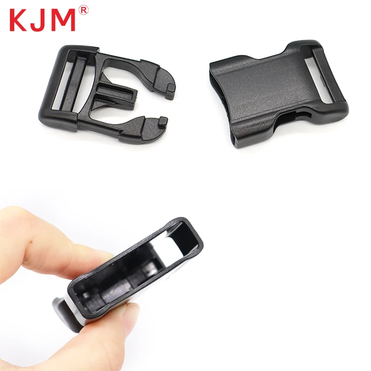 2 Inch Dog Collar Buckle Side Release Contoured Plastic Adjustable Strap Curved Buckle for Pet Collars