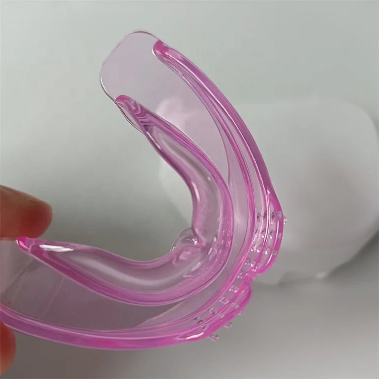 Hot sell personalized disposable pink blue clear permanent makeup lip blush buddy tattooing stretch brace mouth pieces guard