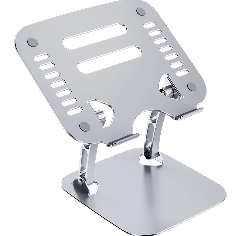 Портативная Пластиковая Складная подставка для ноутбука с регулируемой алюминиевой высотой складной держатель