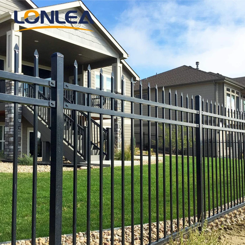 residential commercial high quality cheap price iron fence steel fence steel fencing