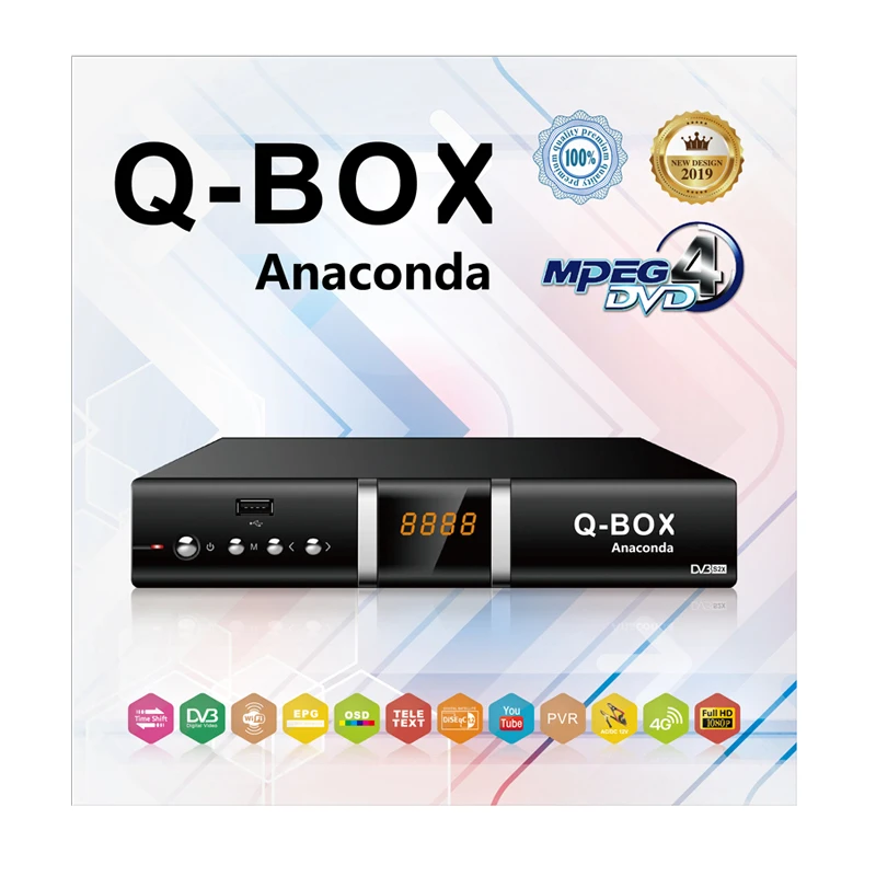 Q-BOX Anaconda New receiver satellite tv dongle satellite sharing receiver dvb-c set top box  high quality high definition TV se