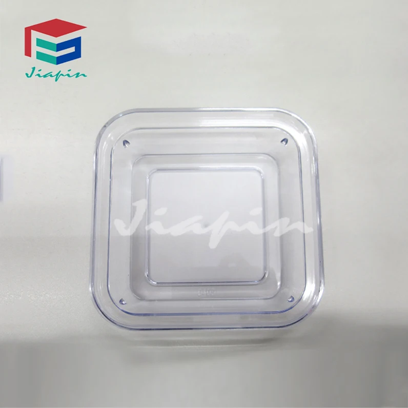 Квадратная Крышка для чаши, прозрачная многоразовая Крышка для пищи, десерта, масла, 13 см, Маленькая прозрачная пластиковая квадратная крышка