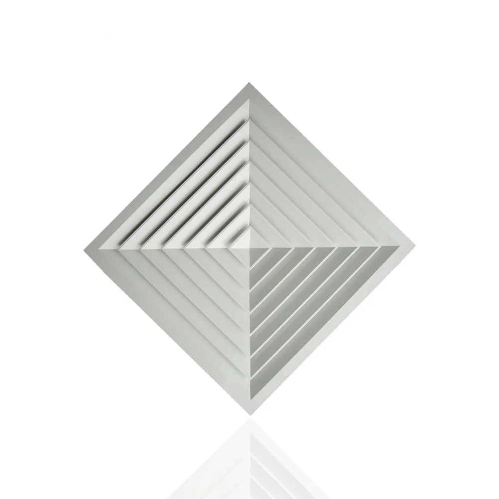 Restaurant oppos blade damper square air diffusers