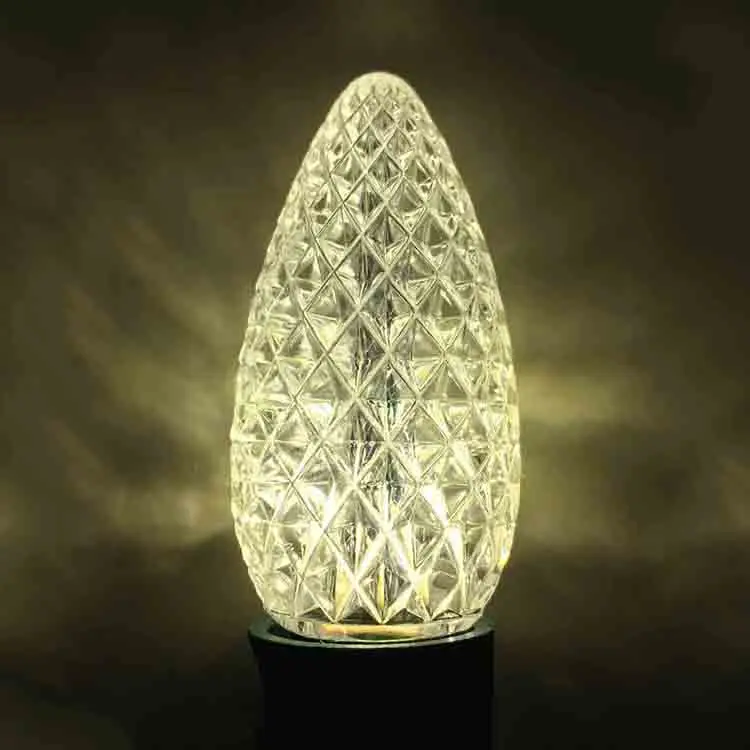 Commercial grade opticore c9 LED multi color faceted SMD Christmas light bulbs