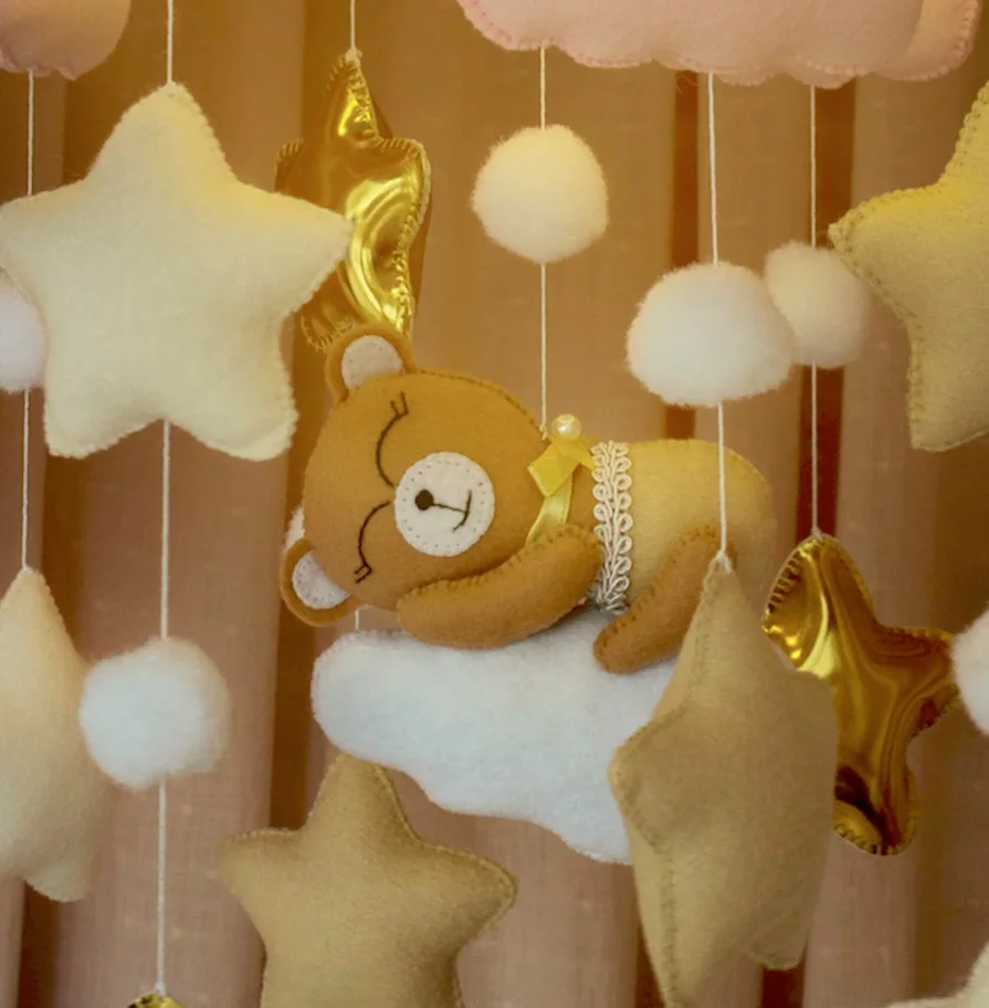 Baby Musical Crib Mobile With Night Light Babies Boys Girls Mobile for Crib
