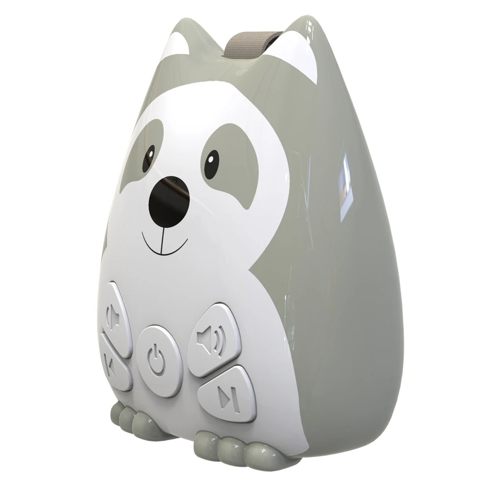 New Rechargeable Raccoon White Noise Machine Baby with Night Light White Pink Noise for Sleeping
