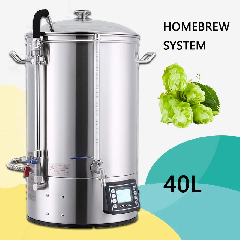 New Function Anti-burn system and sight glass on tap All in one brewing system mash tun micro brewing machine beer brewing equip
