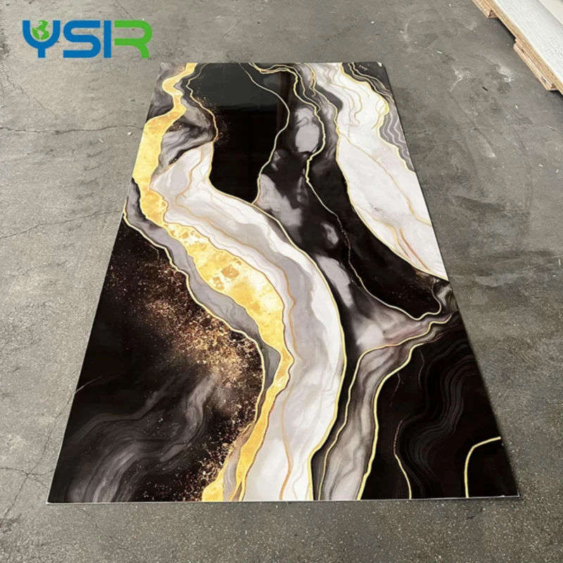 New Design High Glossy Flexible 3mm PVC Marble Sheet Alternative