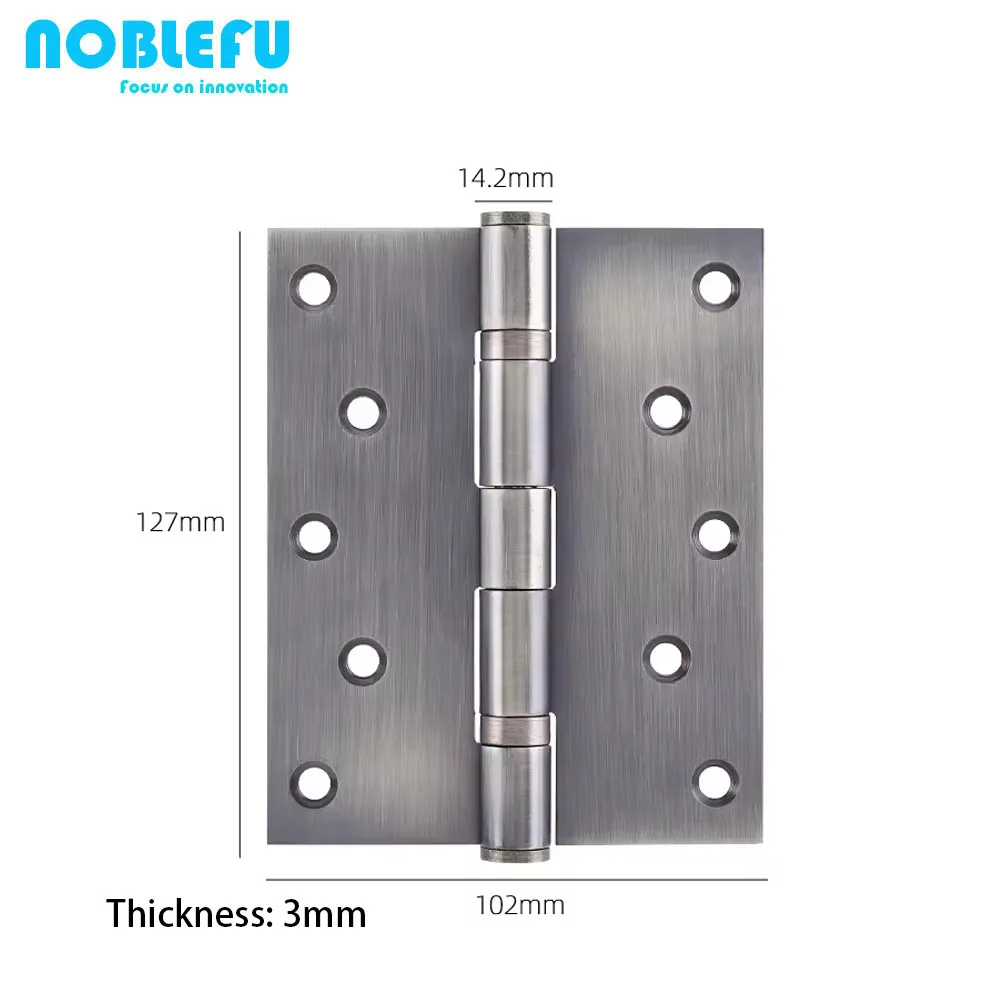 Stainless Steel 5 Inches 4 Inches Wide Ball Bearing Butt Door Hinges